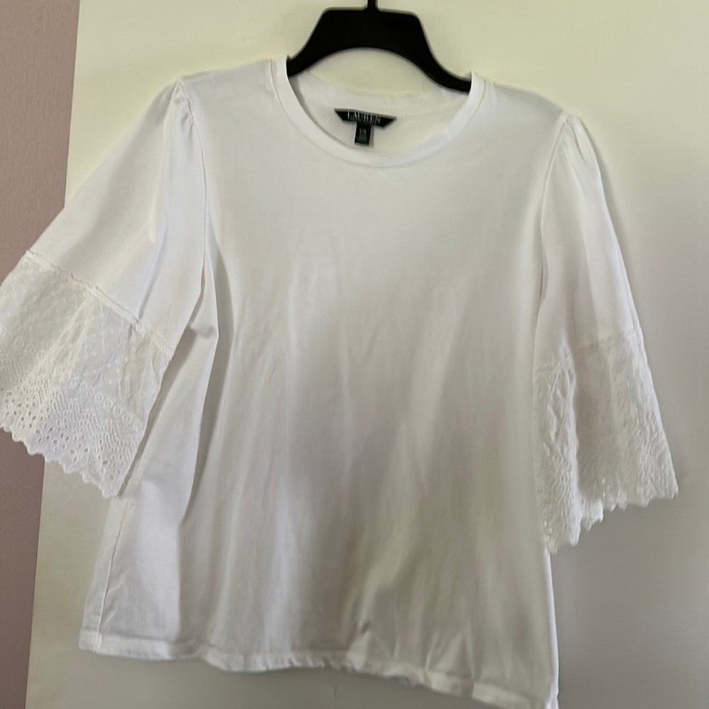 LRL RALPH LAUREN T Shirt Womens XL White